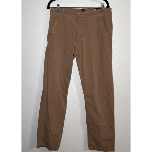 KUHL Legendary Pants Mens 32x32 Slax Tan Khaki Outdoor Slacks Gorpcore - Picture 1 of 7